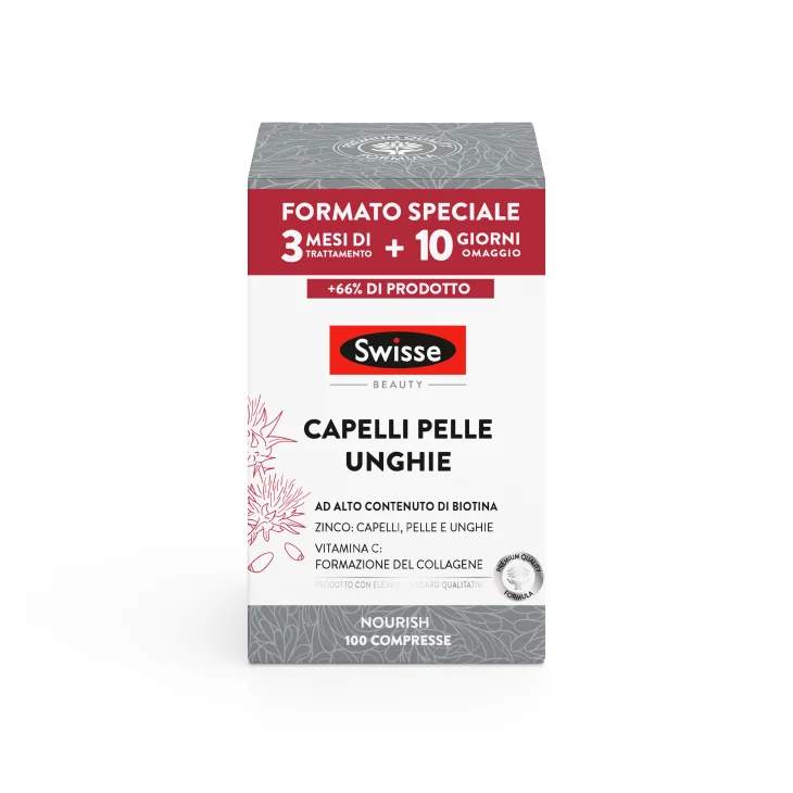 Swisse Integratore Capelli Pelle e Unghie 100 compresse