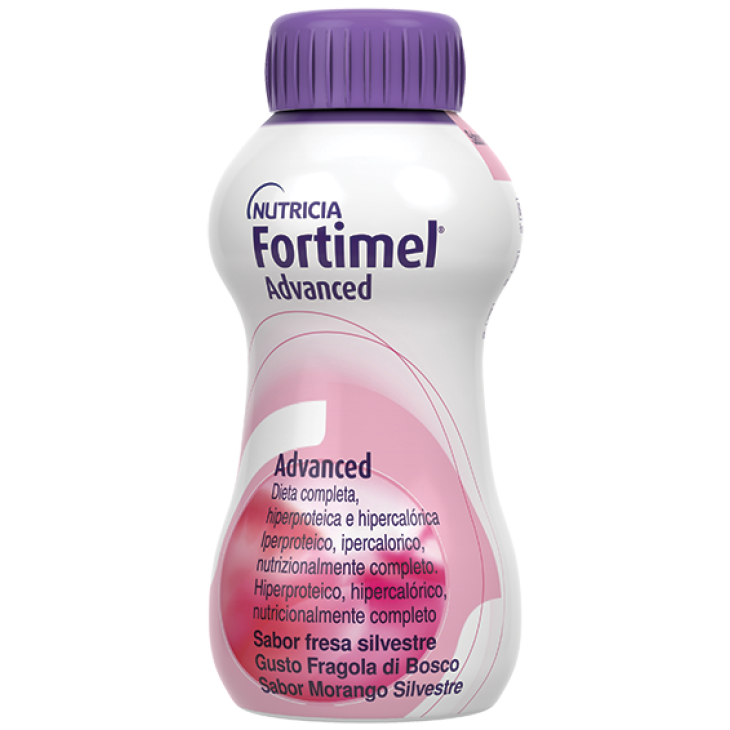 Nutricia Fortimel Advanced Alimento a Fini Medici Speciali Fragola Di Bosco 4 X 200 ml