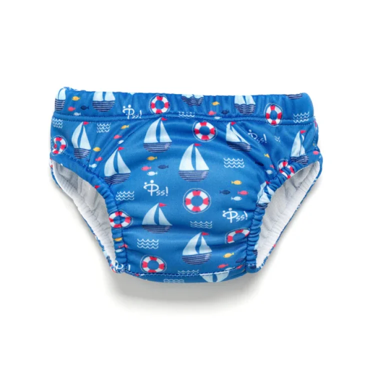Pss! Costumino Contenitivo da Nuoto Fantasia Barchette Misura L (12/16 KG)