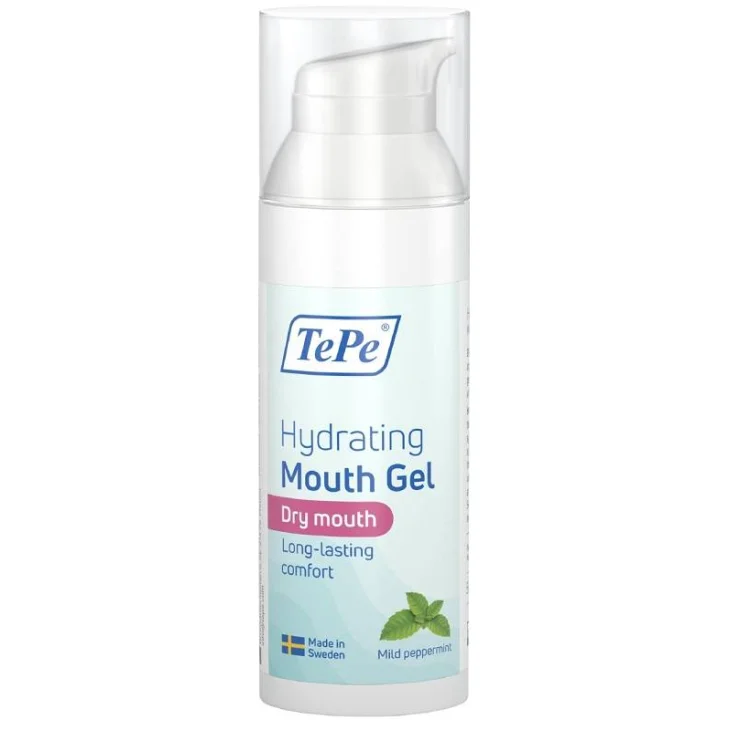TePe Hydrating Gel Orale Idratante Gusto Menta Piperita 50 ml