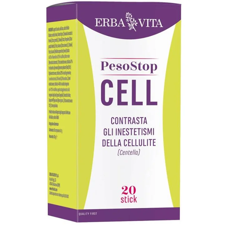 Erba Vita PesoStop Cell Integratore Anti-Cellulite 20 stick