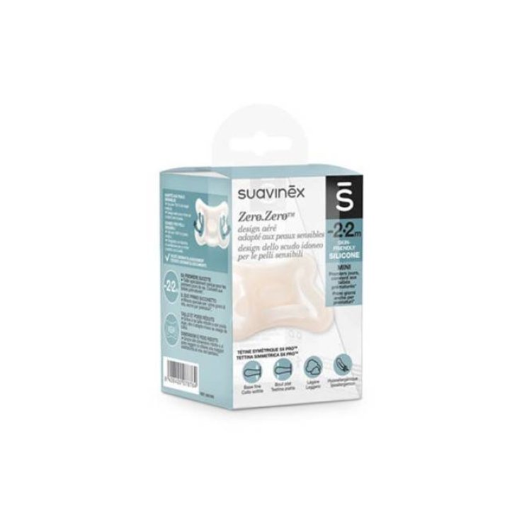Suavinex Zero Zero SX Pro Succhietto in Silicone per Bambini dai 2 mesi 1 pezzo