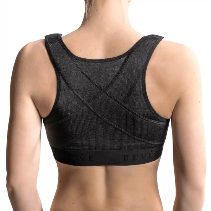 Revèe Bra Julie Reggiseno Post-Operatorio Nero Taglia 3XL