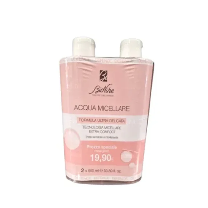 BioNike Defence Bi-Pack Acqua Micellare Ultra Delicata 2 flaconi da 500 ml