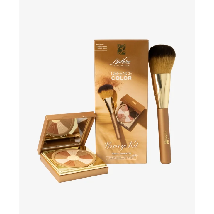 BioNike Defence Color Bronze Kit Terra Compatta + Maxi Pennello