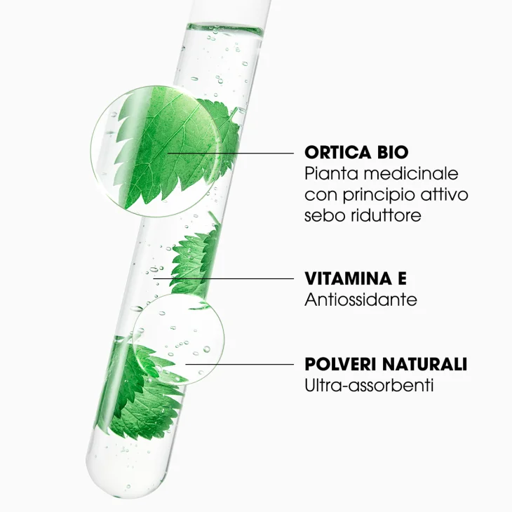 Klorane Shampoo Secco Purificante All'Estratto di Ortica e Vitamina E Capelli Scuri150 ml