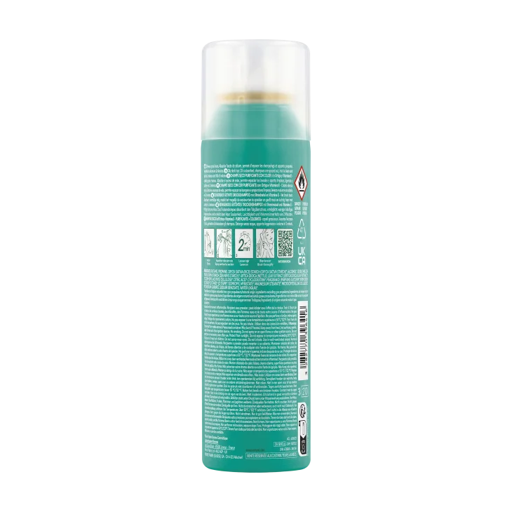 Klorane Shampoo Secco Purificante All'Estratto di Ortica e Vitamina E Capelli Scuri150 ml