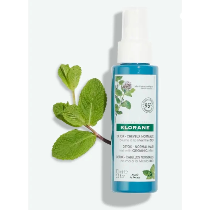 Klorane Spray Purificante per Capelli alla Menta Acquatica Bio 100 ml