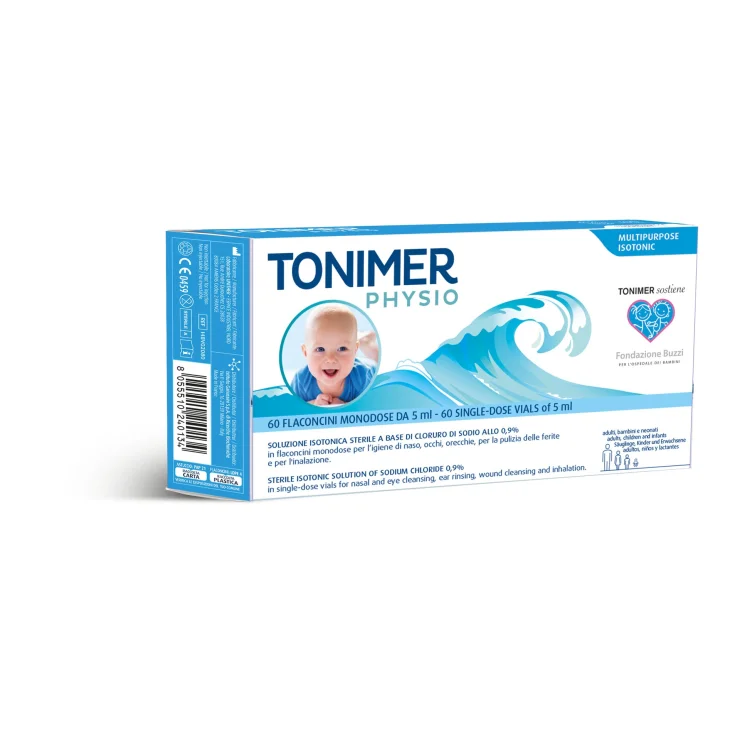 Tonimer Physio Multipurpose Isotonic Flaconcini Monodose 60 x 5 ml Tonimer Physio Multipurpose Isotonic Flaconcini Monodose 60 x 5 ml
