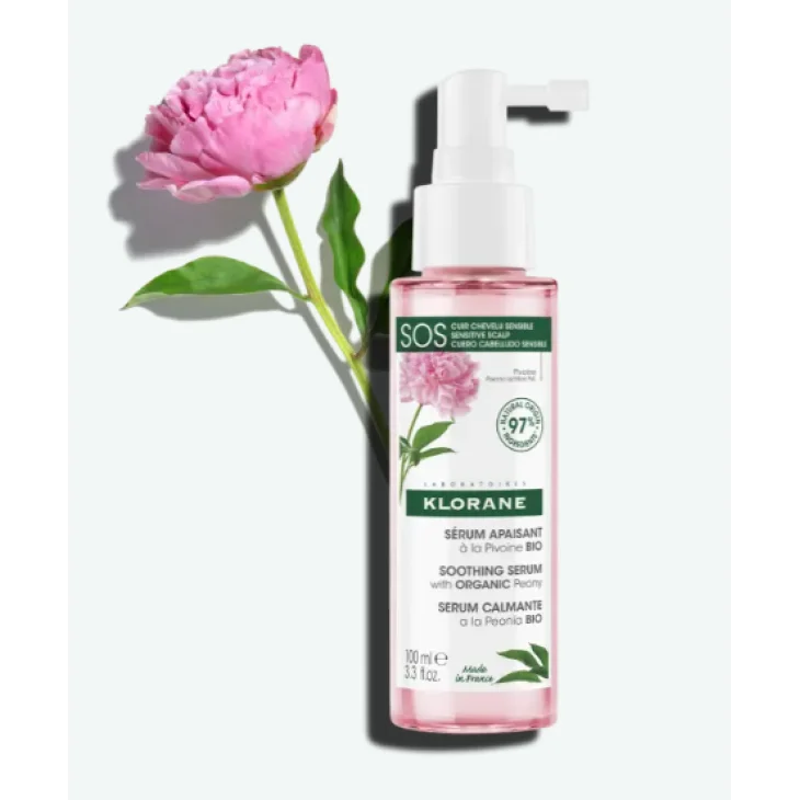 Klorane Siero Lenitivo alla Peonia Bio per il Cuoio Capelluto 100 ml