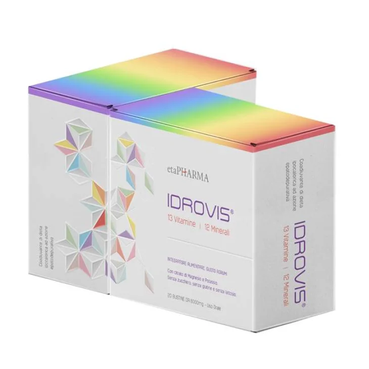 EtaPharma Idrovis Integratore di Vitamine e Sali Minerali 30 Bustine