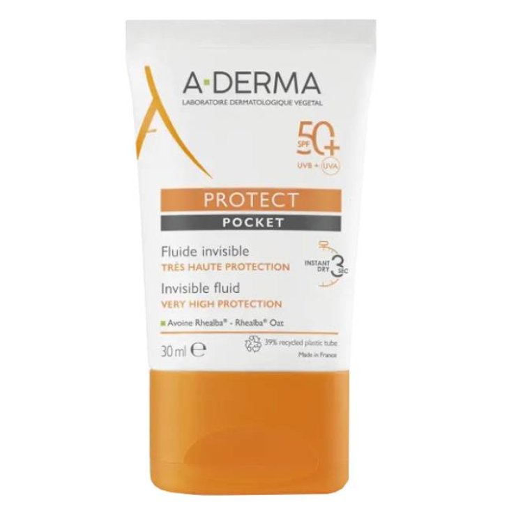 A-derma A-D Pocket Protect Fluido Invisibile Viso SPF 50+ 30 ml