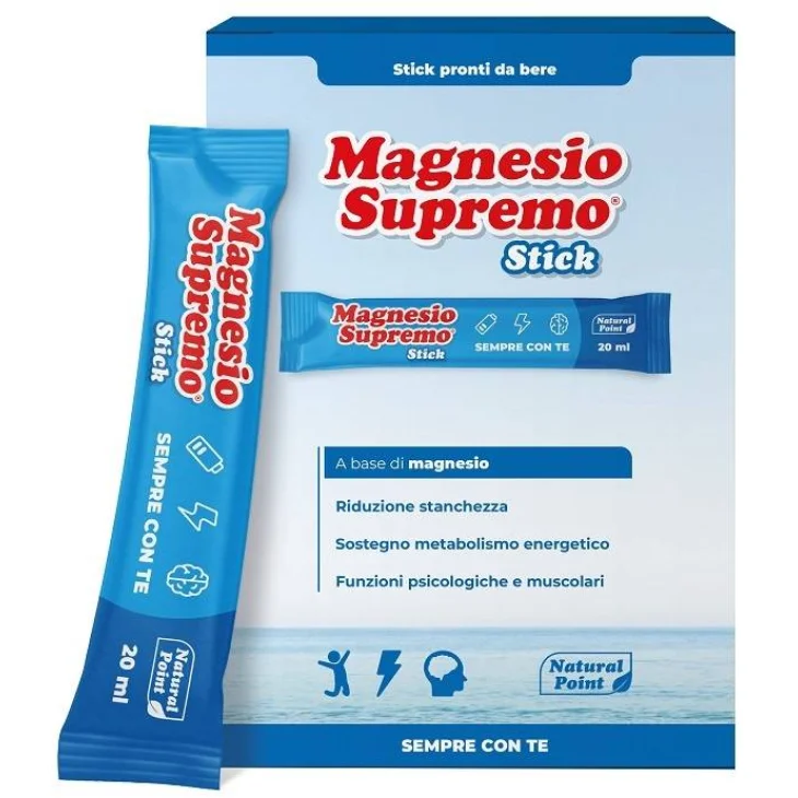 Natural Point Magnesio Supremo Integratore di Magnesio 20 stick da 20 ml