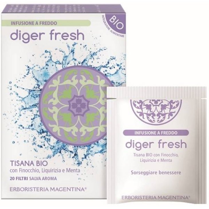 Erboristeria Magentina Tisana Fredda Diger Fresh Bio 20 Filtri