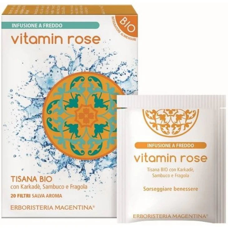 Erboristeria Magentina Tisana Fredda Vitamin Rose Bio 20 Filtri