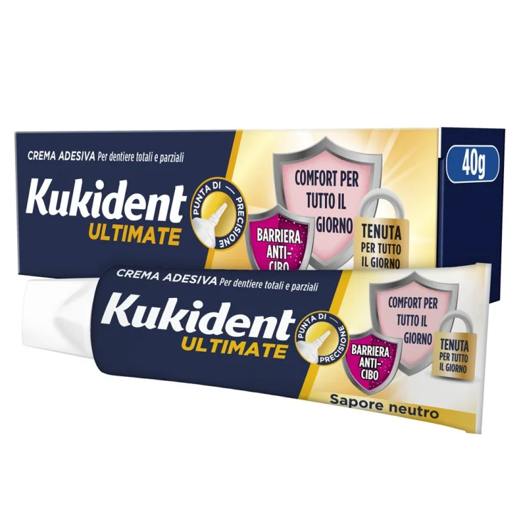 Kukident Ultimate Crema per Protesi Dentali Gusto Neutro 57 g