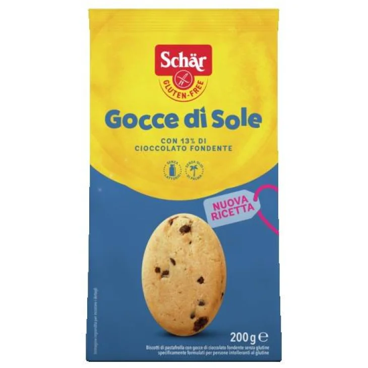 Schar Gocce di Sole Biscotti di Pastafrolla senza Glutine 200 g