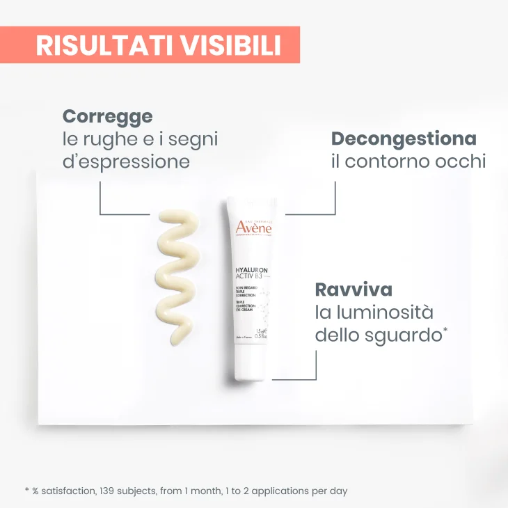 Av&egrave;ne Hyaluron Activ B3 Contorno Occhi Tripla Correzione 15 ml
