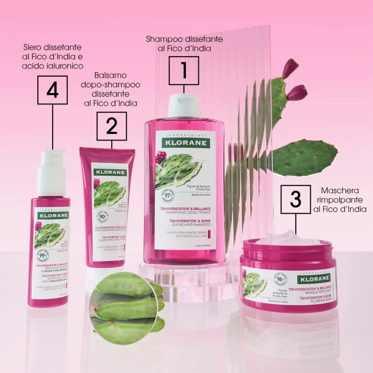 Klorane Shampoo Idratante e Illuminante al Fico d'india 200 ml