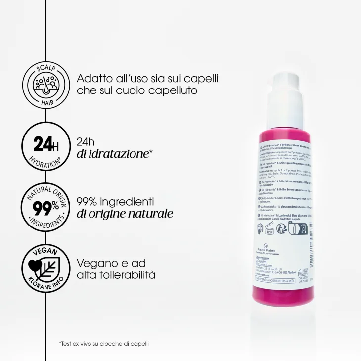 Klorane Siero Dissetante al Fico d'India Idratante per Capelli 100 ml