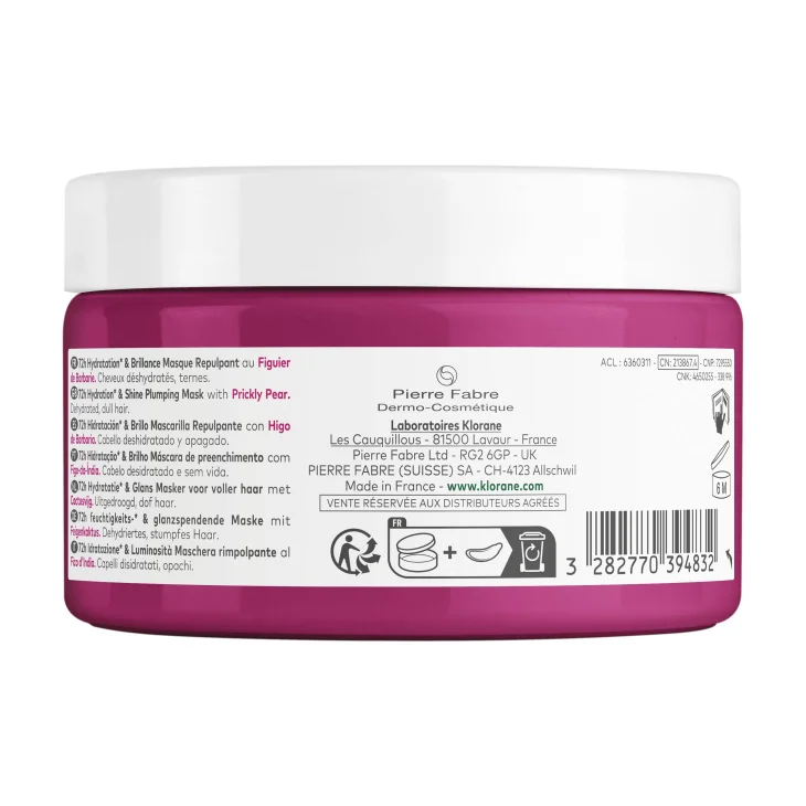 Klorane Maschera Capelli Rimpolpante al Fico d'India 250 ml