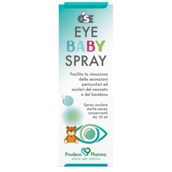 Prodeco GSE Eye Baby Spray per la Pulizia degli Occhi di Neonati e Adulti 10 ml