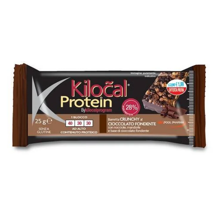 KILOCAL PROTEIN BARRETTA CIOCCOLATO FONDENTE NOCCIOLE MANDORLE 25 G