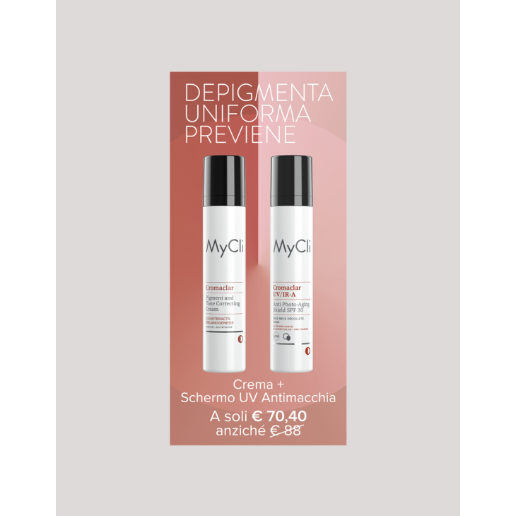 Mycli Cromaclair Combo Crema Depigmentante Uniformante 50 ml + Cromaclar UV 50 ml