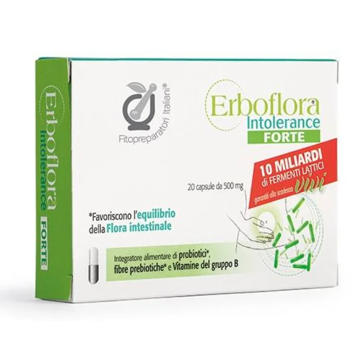 FITOPREPARATORI ITALIANI ERBOFLORA INTOLERANCE FT 20 CAPSULE