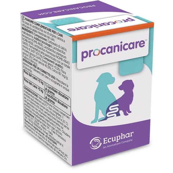Ecuphar Procanicare Alimento Complementare per Cani per il Benessere Intestinale 30 g