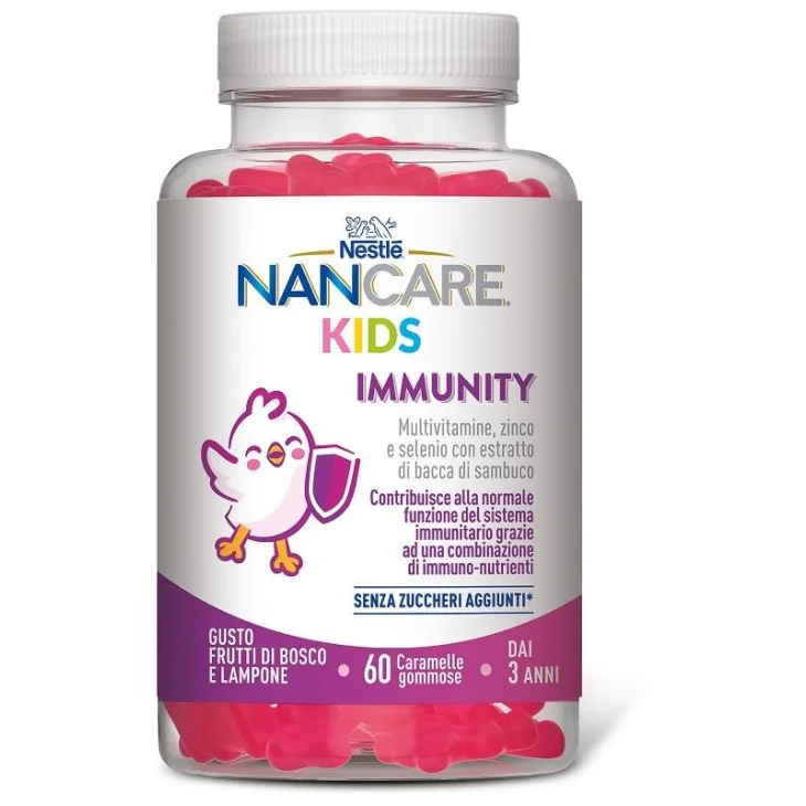 Nestlè Nancare Kids Immunity Integratore per le Difese Immunitarie 60 gummies