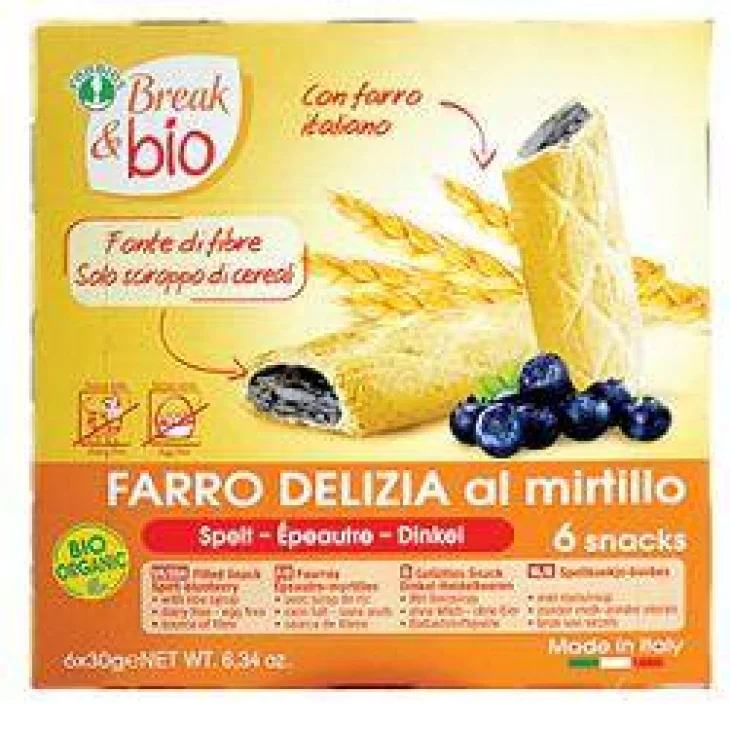 Probios Break&Bio Farro Delizia al Mirtillo 6 X 30 g