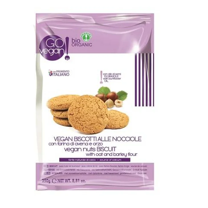 Probios Vegan Biscotti alle Nocciole senza Uova 250 g