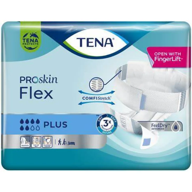 Tena Flex Plus Pannolino a cintura con Assorbenza Plus Misura M 30 pezzi