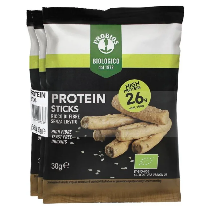 Probios Protein Sticks Snack Proteico Biologico 3x30 g