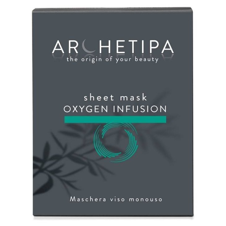 Archetipa Sheet Mask Oxigen Infusion Maschera Uniformante Viso 12 ml