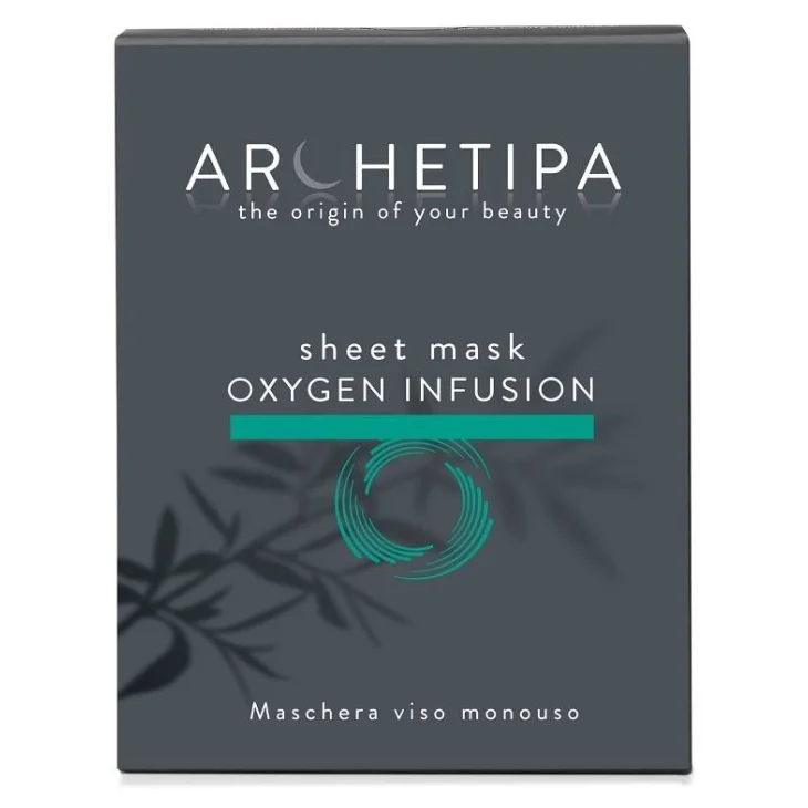 Archetipa Sheet Mask Oxigen Infusion Maschera Uniformante Viso 12 ml