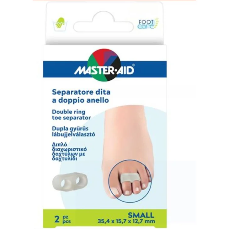Separatore Dita Master-aid Footcare Con Anello Doppio Small 2 Pezzi C10