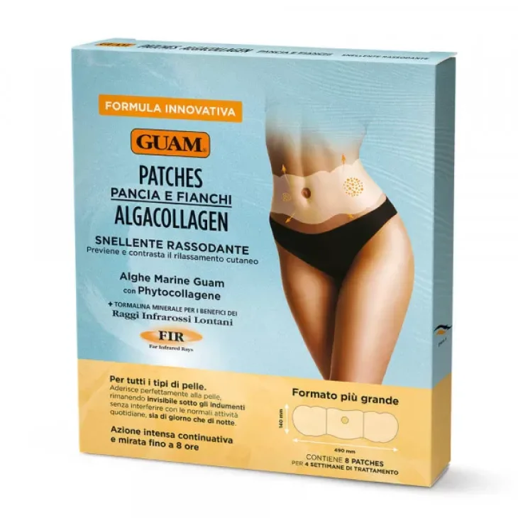 Guam Algacollagen FIR Patches Pancia e Fianchi Snellente e Rassodante 8 pezzi