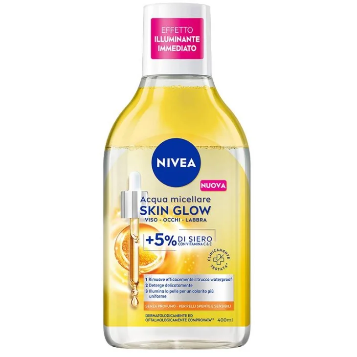 Nivea Acqua Micellare Bifase Skin Glow  400 ml