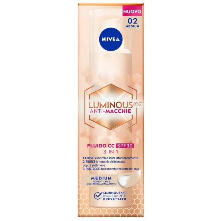 Nivea Cellular Luminous630 Fluido Viso Colorato SPF30 Medium 40 ml