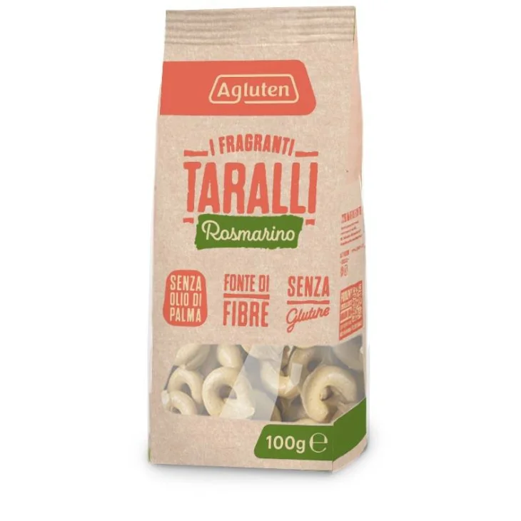 Agluten Taralli senza Glutine al Rosmarino 100 grammi