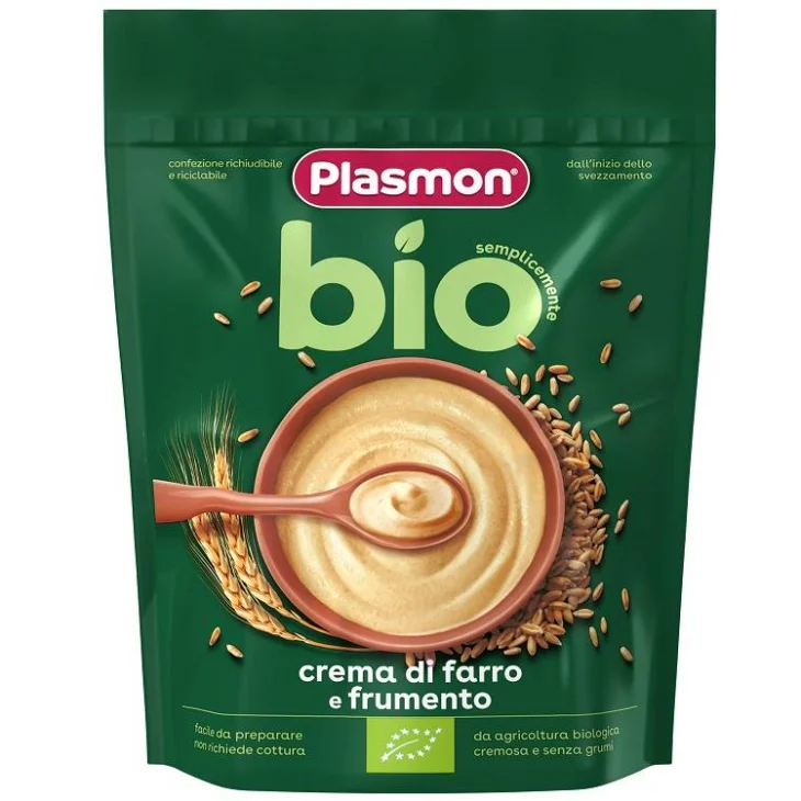 Plasmon Bio Crema di Cereali di Farro e Frumento 200 g