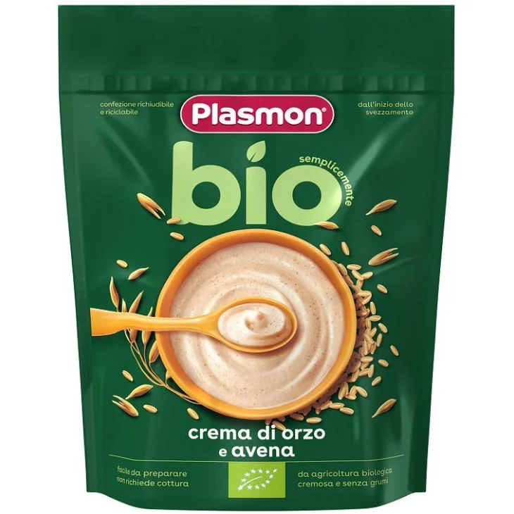 Plasmon Bio Crema di Cereali di Avena e Orzo 200 g
