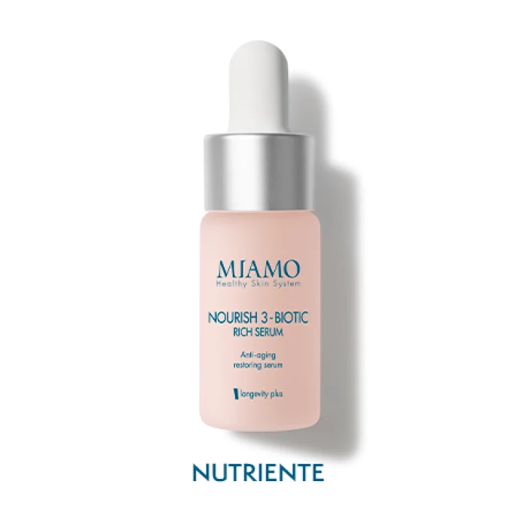 Miamo Mini Icons Longevity Plus Nourish 3-Biotic Rich Siero Anti-Age Viso 10 ml