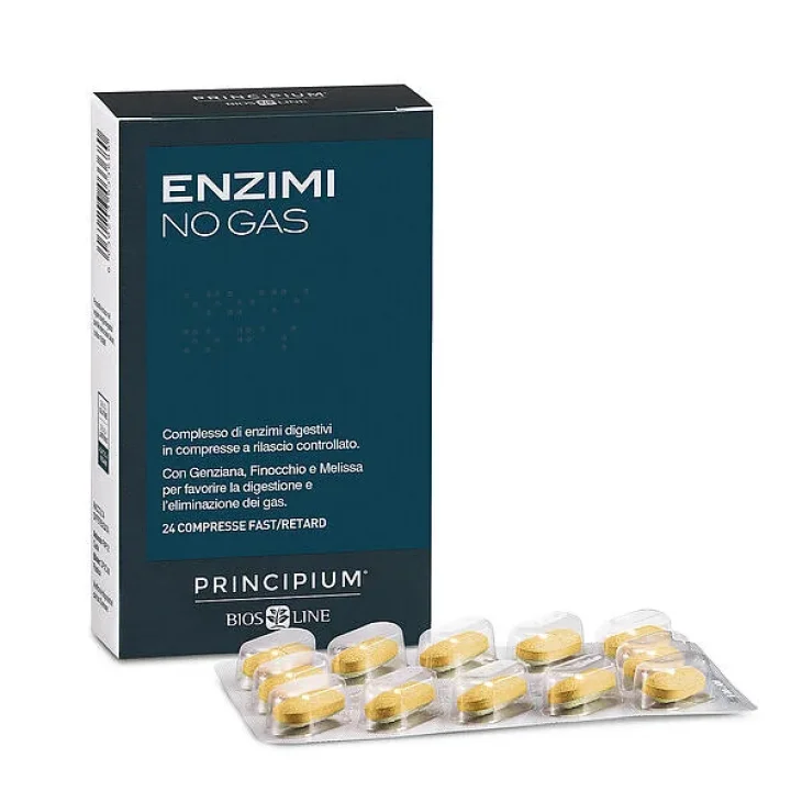 Bios Line Principium Enzi-Nau Digestione Enzimi No Gas 24 compresse