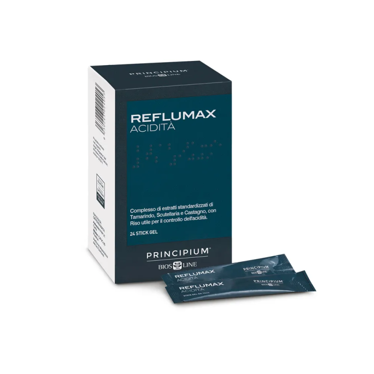 Bios Line Principium Reflumac Acidità Integratore Anti-Reflusso 24 stick gel