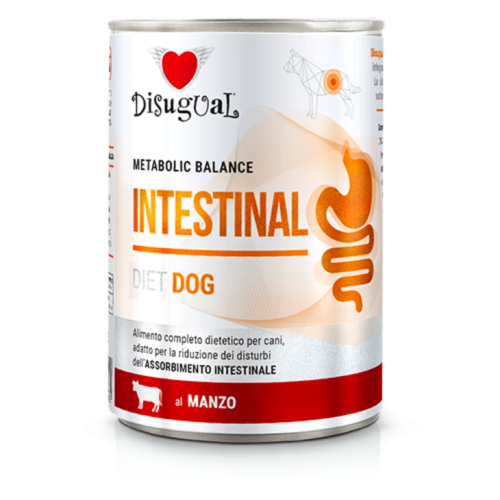 Disugual Dog Intestinal Alimento Completo per Cani Gusto Manzo 400 g
