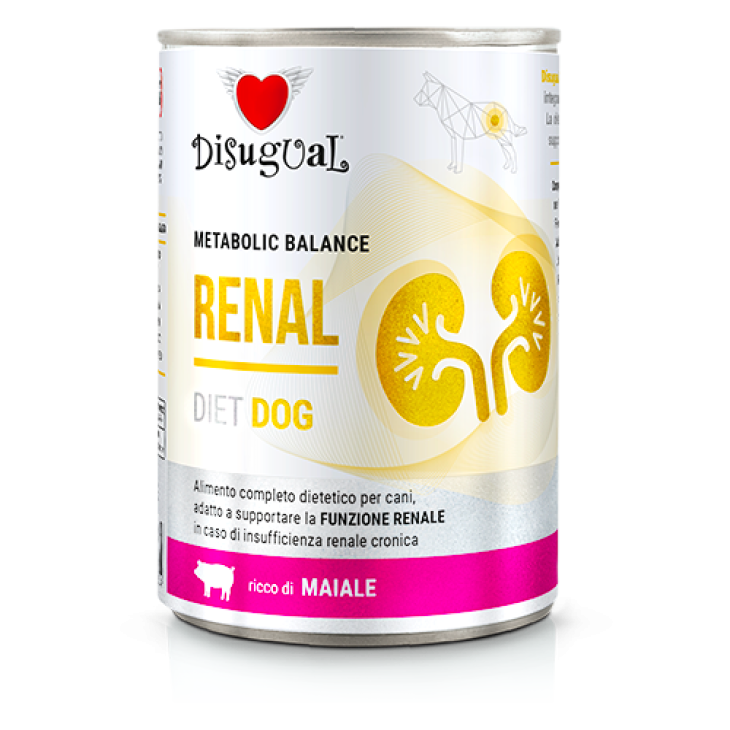 Disugual Dog Renal Alimento Dietetico per Cani Gusto Maiale 400 g