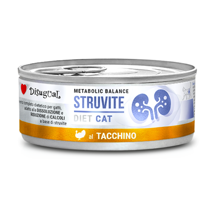 Disugual Cat Struvite Alimento Dietetico per Gatti Gusto Tacchino 85 g